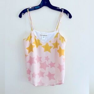 Mara Hoffman Pink and Yellow Star Print Women's Top